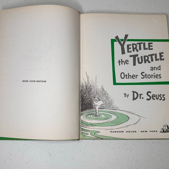Dr. Seuss Yertle the Turtle and Other Stories 1958 Hardcover Book Club Edition - Picture 3 of 4